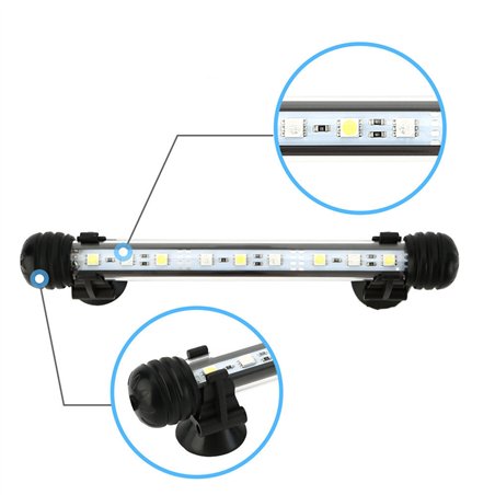 15 LED vízálló világítás az akváriumok esetében 29 cm