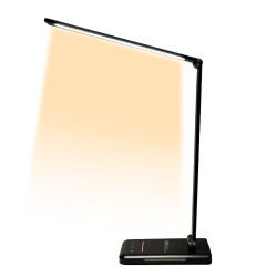 LED asztali lámpa kék összetevő nélkül LuDream Focus - Fekete