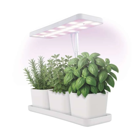 EMOS LED GROW növénytermesztő lámpa fűszernövényekhez 7 W, időzítő, szabályozható, fehér